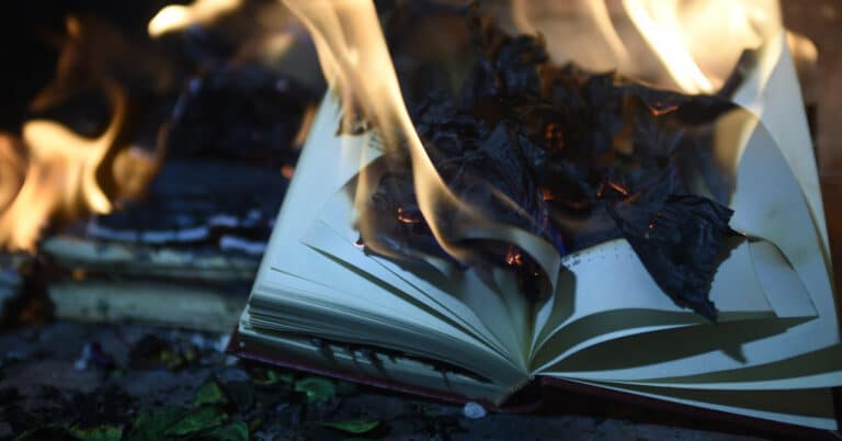 Burning books