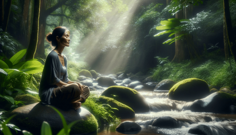 Ifa Weekly guidance- A woman sitting in a meditative position listening to her inner voice-Ifa. .